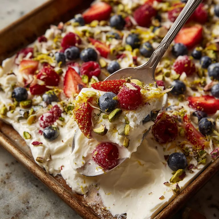 A spoon is in a bowl of food.