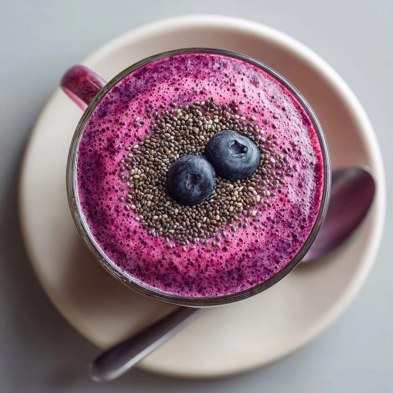 Whip up easy Purple People Eater Smoothie, a healthy, vibrant breakfast or snack, ready to drink.