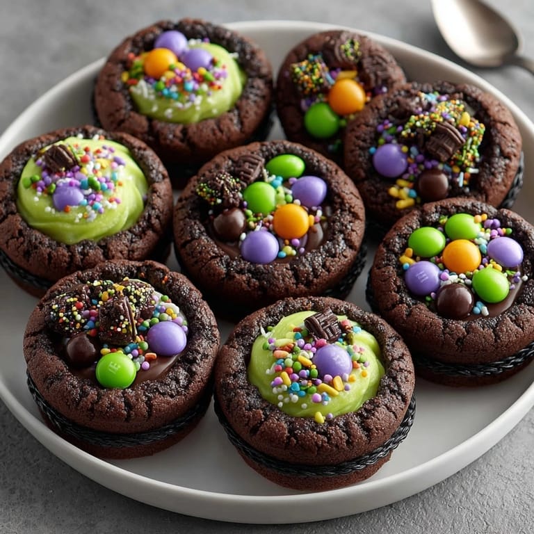 Imagine biting into crispy, cocoa-flavored Edible Witch Cauldrons filled with decadent, colorful candy.