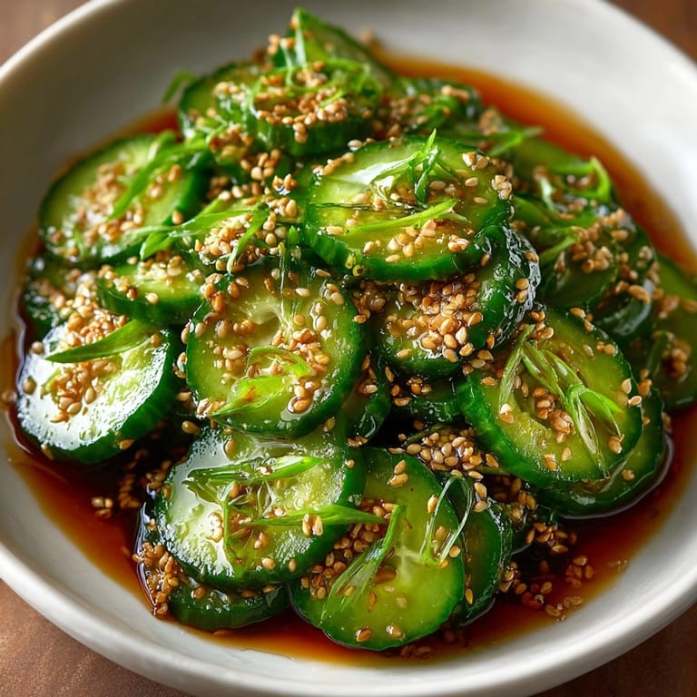 Homemade Soy Garlic Cucumber Salad: refreshingly cool, crunchy, and ideal alongside grilled dishes.