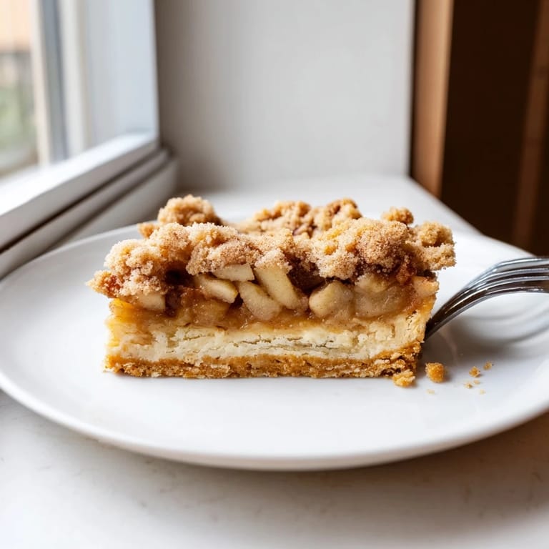 Indulge in creamy Ricotta Cinnamon Apple Pie Bars with spiced apple goodness.