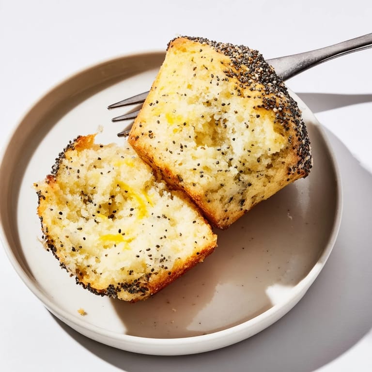 Moist and fluffy Ricotta Lemon Poppyseed Muffins, perfect for breakfast or snacks.