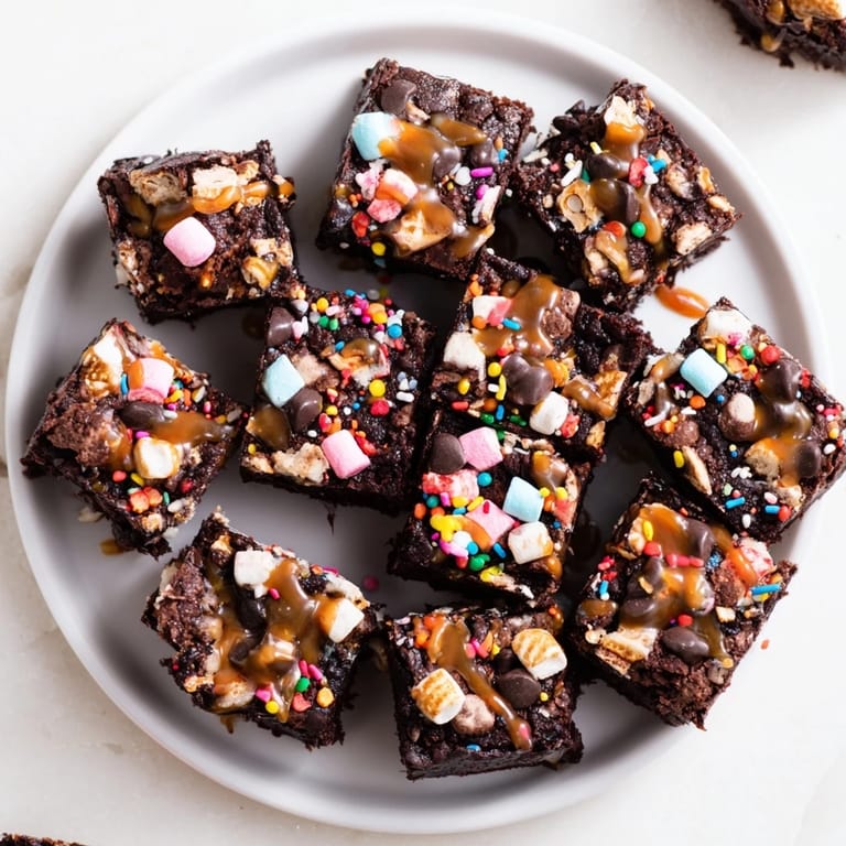 Close-up of colorful and delicious Chaos Chocolate Cake Bites, perfect for parties and gatherings.