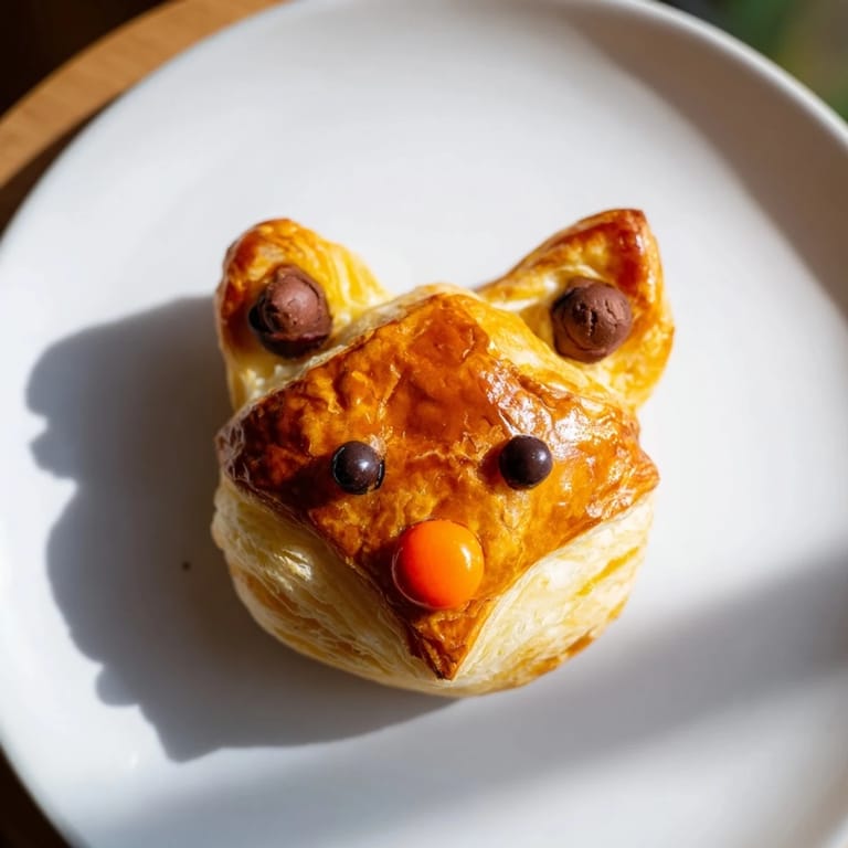 A delightful view of several freshly baked Autumn Harvest Fox-Shaped Bites, glistening with egg wash and ready to eat.