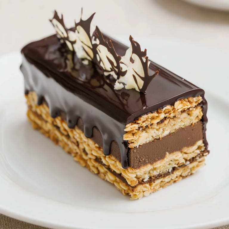 The Plaisirs Sucrés Hibou de la Nuit features layers of decadent mousse with owl-shaped white chocolate details.