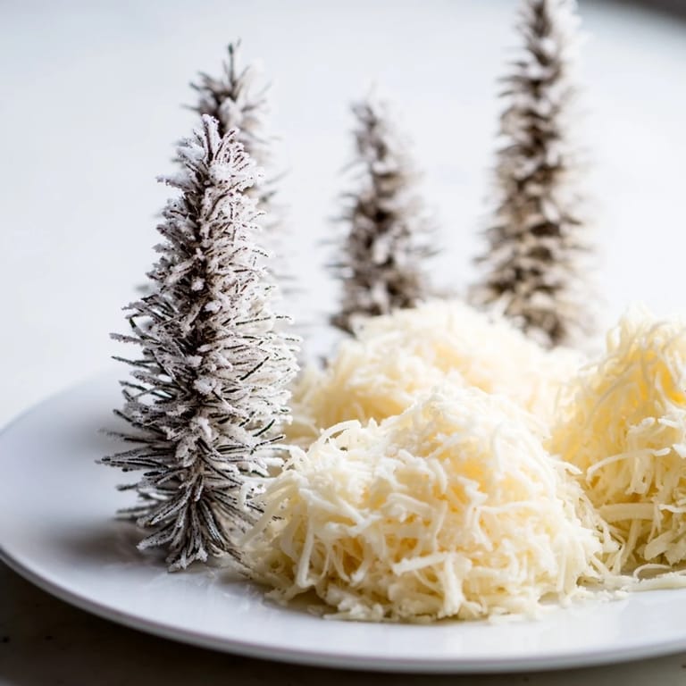 A festive The Frosted Pine platter, boasting sugared rosemary and snowy cheddar, ready for guests.