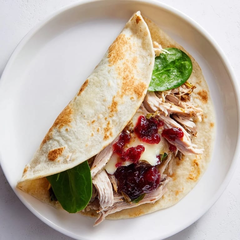 A close-up view of a delicious Moist Maker Chicken Wrap, ready to eat, with crispy edges and visible stuffing.