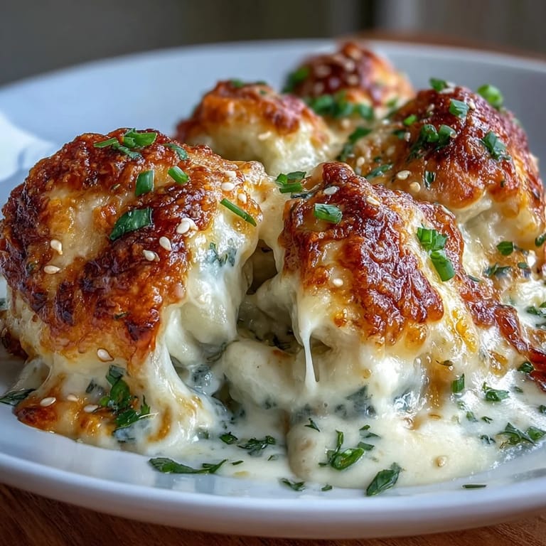Crisp-topped Trader Joes Dumpling Bake casserole with golden edges and fresh cilantro garnish, ready to serve on a dinner plate.