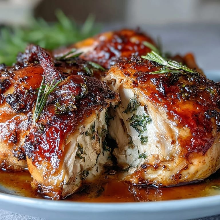 Succulent orange-herb roasted chicken served over a medley of roasted root vegetables, golden and aromatic.