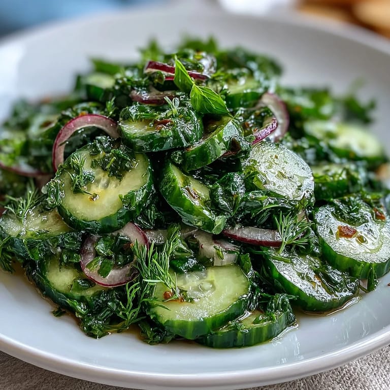 Bright and crunchy cucumber radish salad with dill dressing, perfect for spring picnics or light lunches.  
